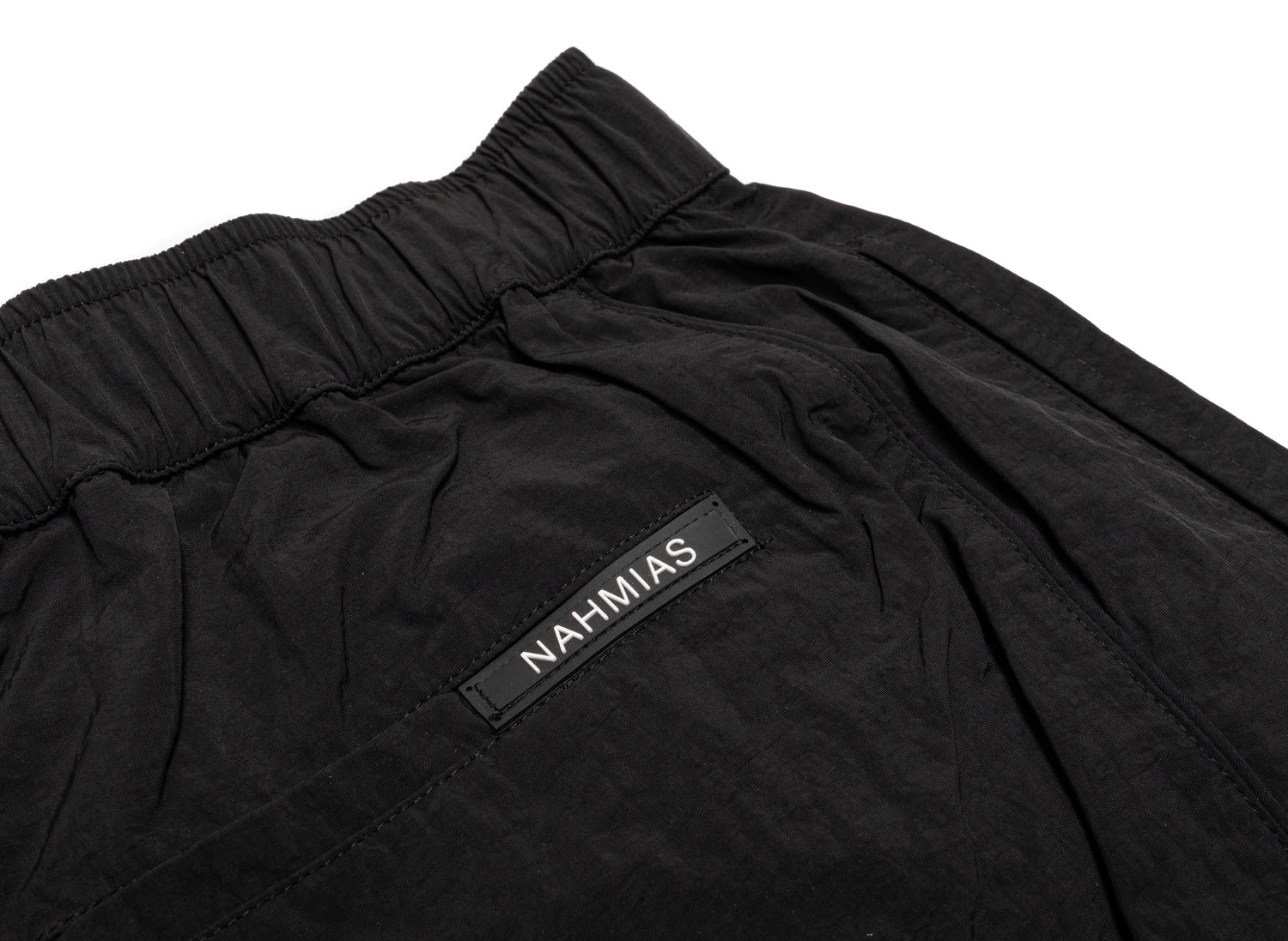 Nahmias Tonal Warm Up Pant in Black, men's black warm up pants, view 4
