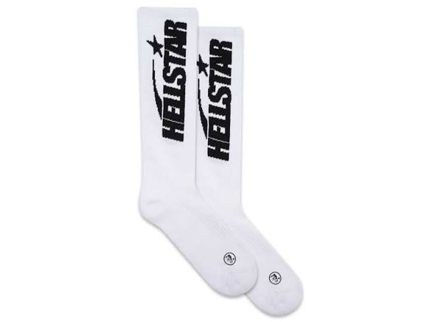 Hellstar Classic Socks 2-Pack in Black, men's cotton crew socks two-pair set, view 3