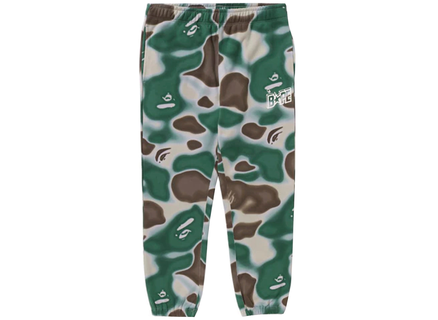 Pantalones de chándal Bape Sta de camuflaje líquido A Bathing Ape en Oliva