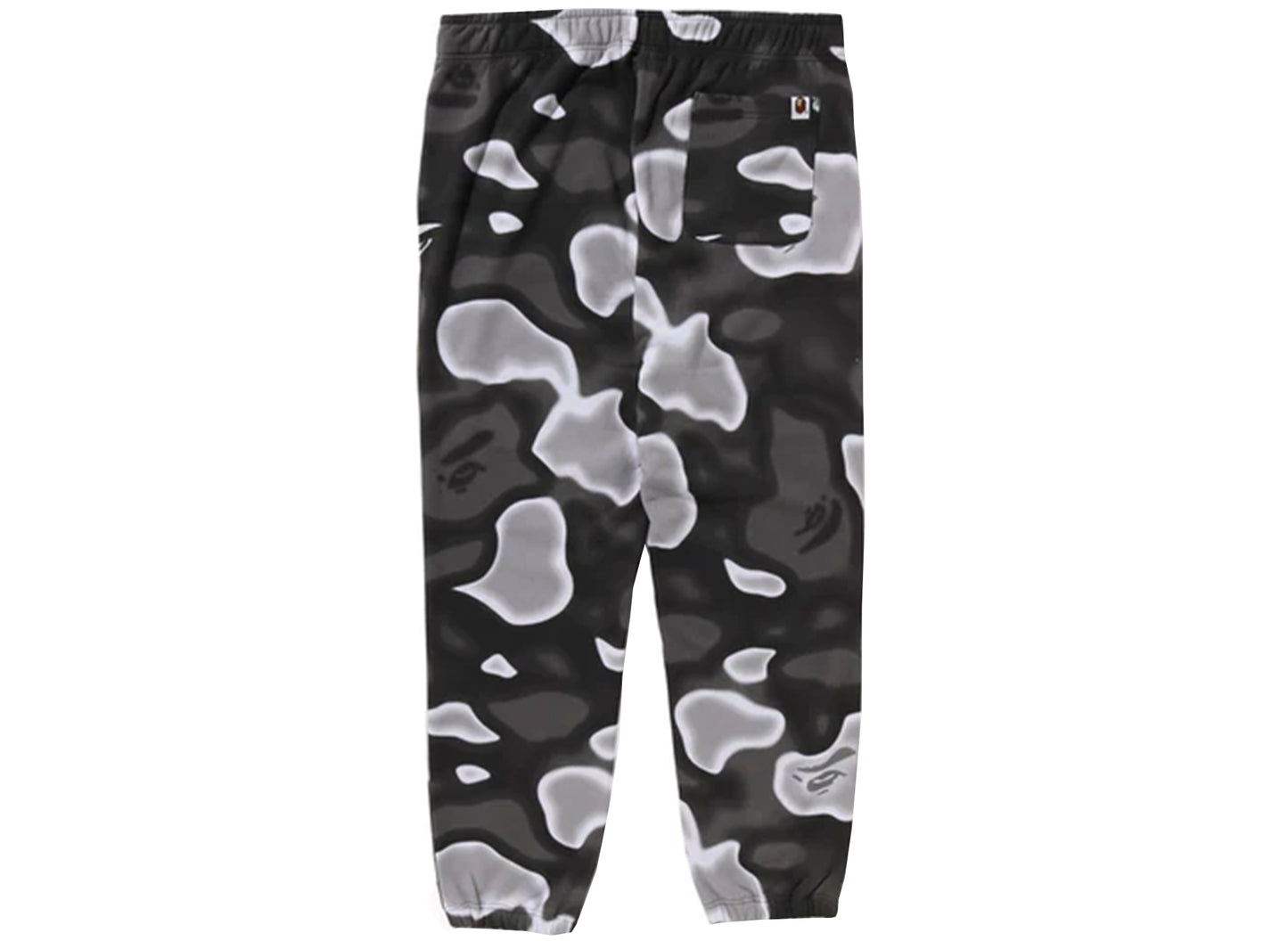 Pantalones de chándal Bape Sta de camuflaje líquido A Bathing Ape en negro