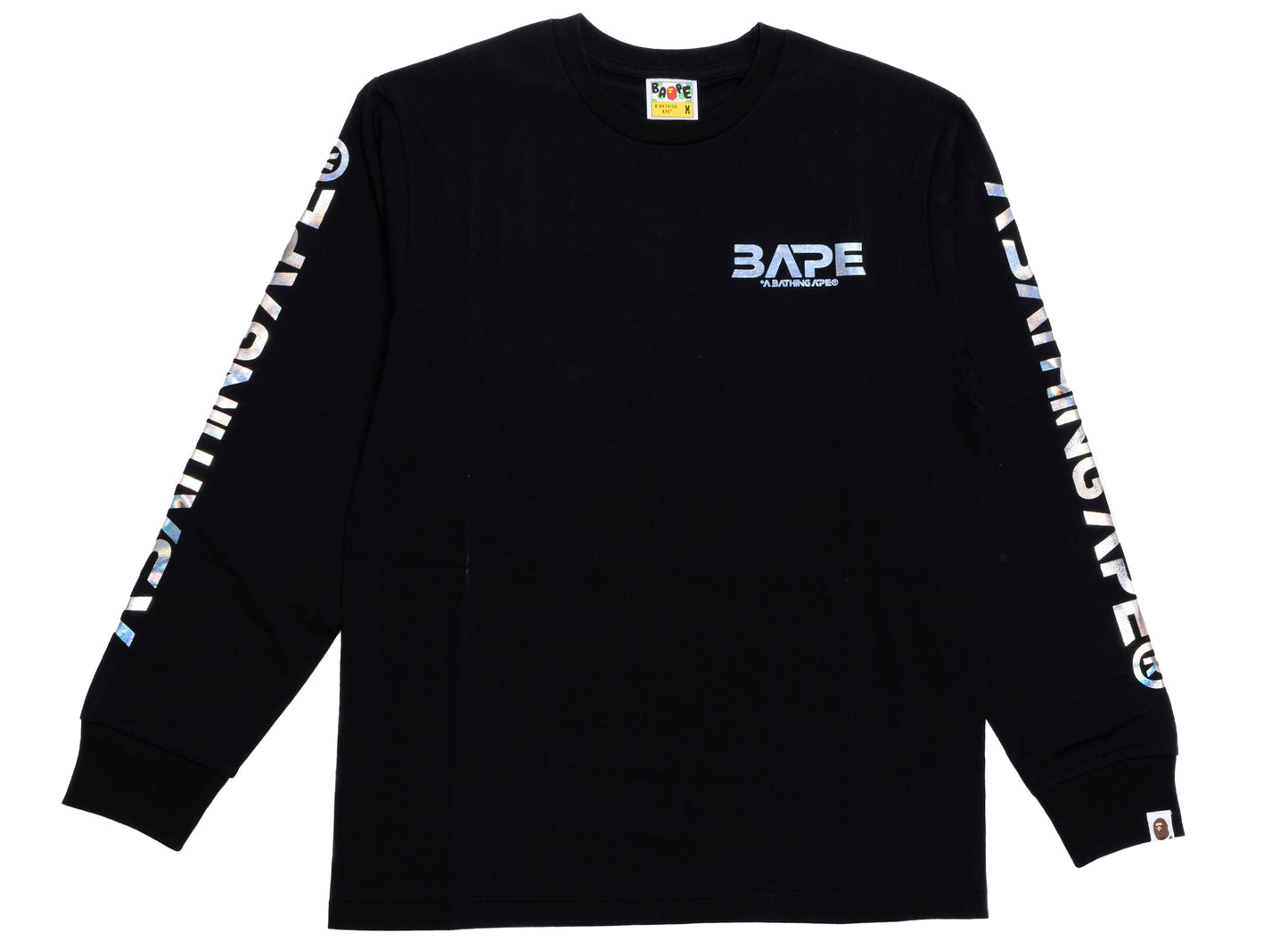 Camiseta de manga larga A Bathing Ape Moon Photo en negro