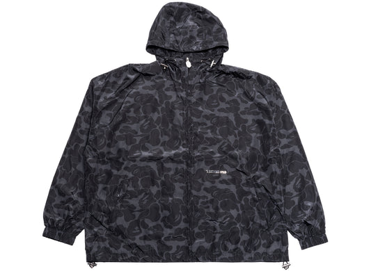 Chaqueta con Capucha de Nailon en Color Liso de A Bathing Ape en Negro