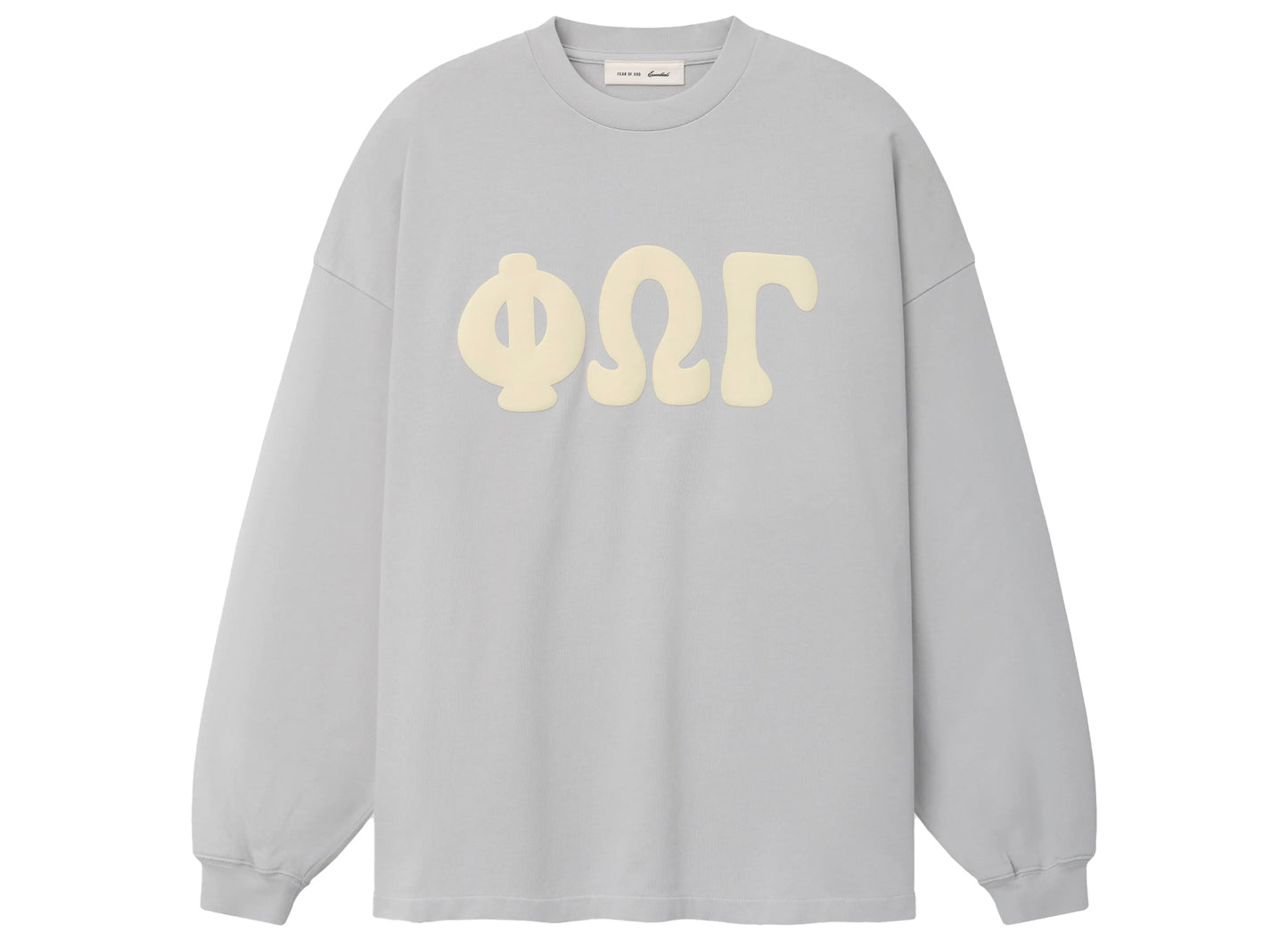 Fear of God Essentials Merch Long Sleeve Tee in Washed Overcast