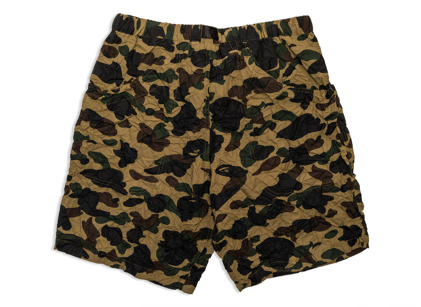 A Bathing Ape Crinkle Effect 1stCamo Climbing Shorts