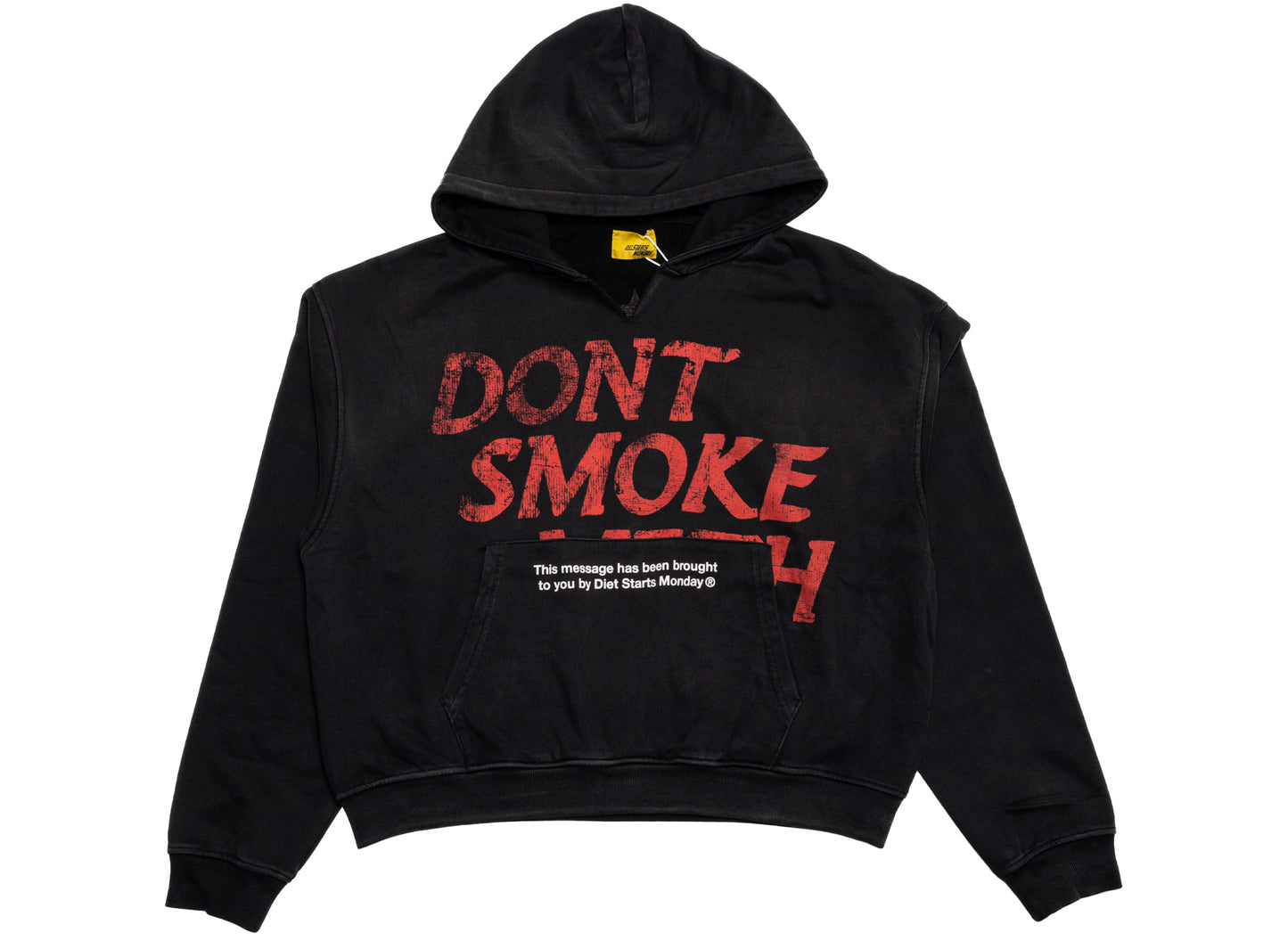 Diet Starts Monday Meth Hoodie in Vintage Black / Red