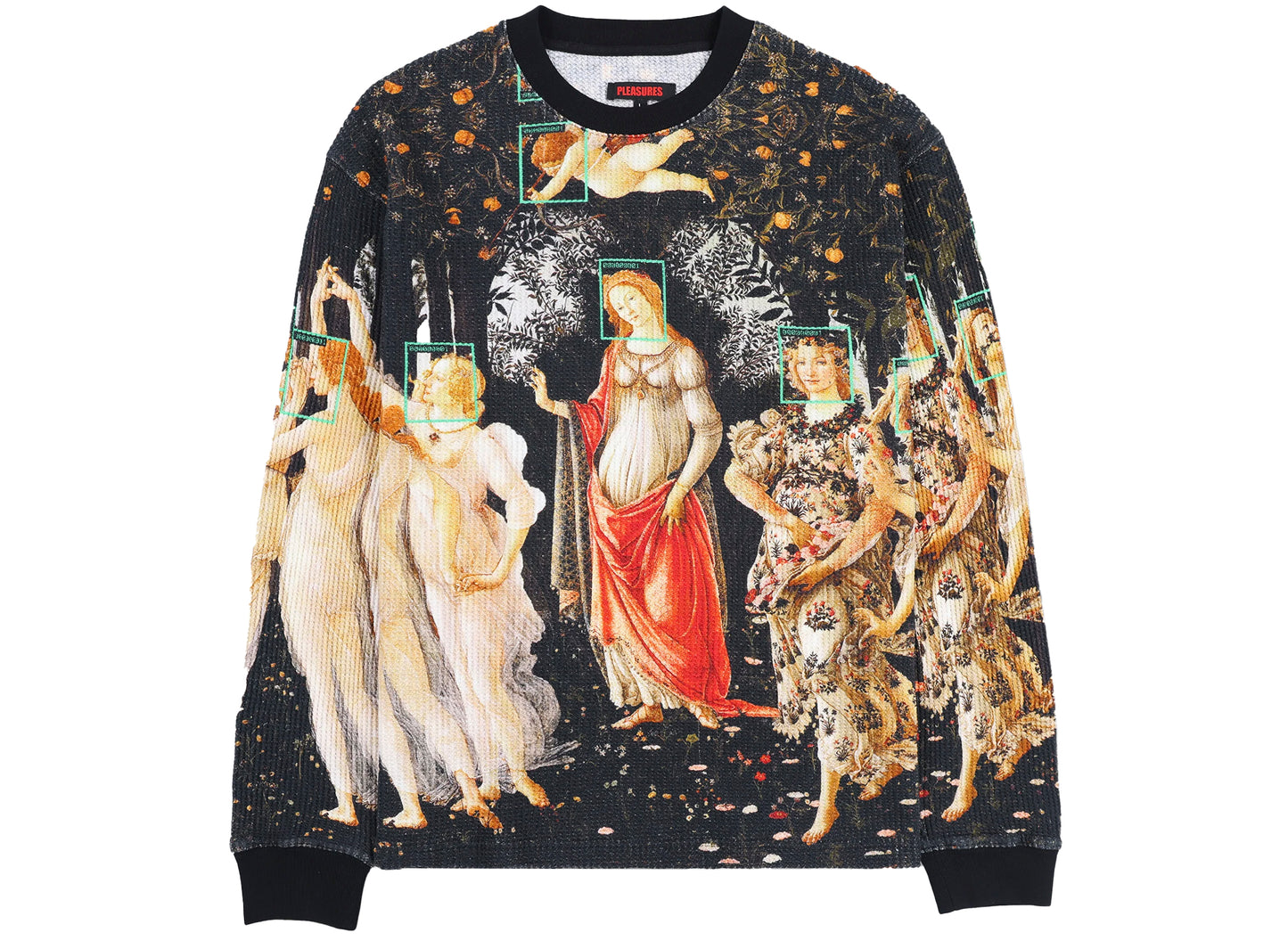 Camiseta térmica de manga larga Pleasures Facial