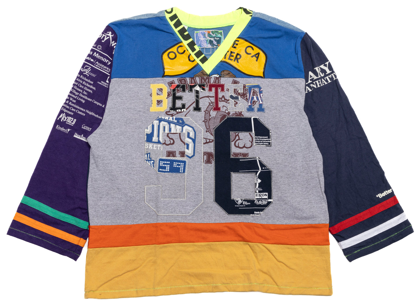 Better With Age Madonna Reconstructed Hockey Jersey in Multi