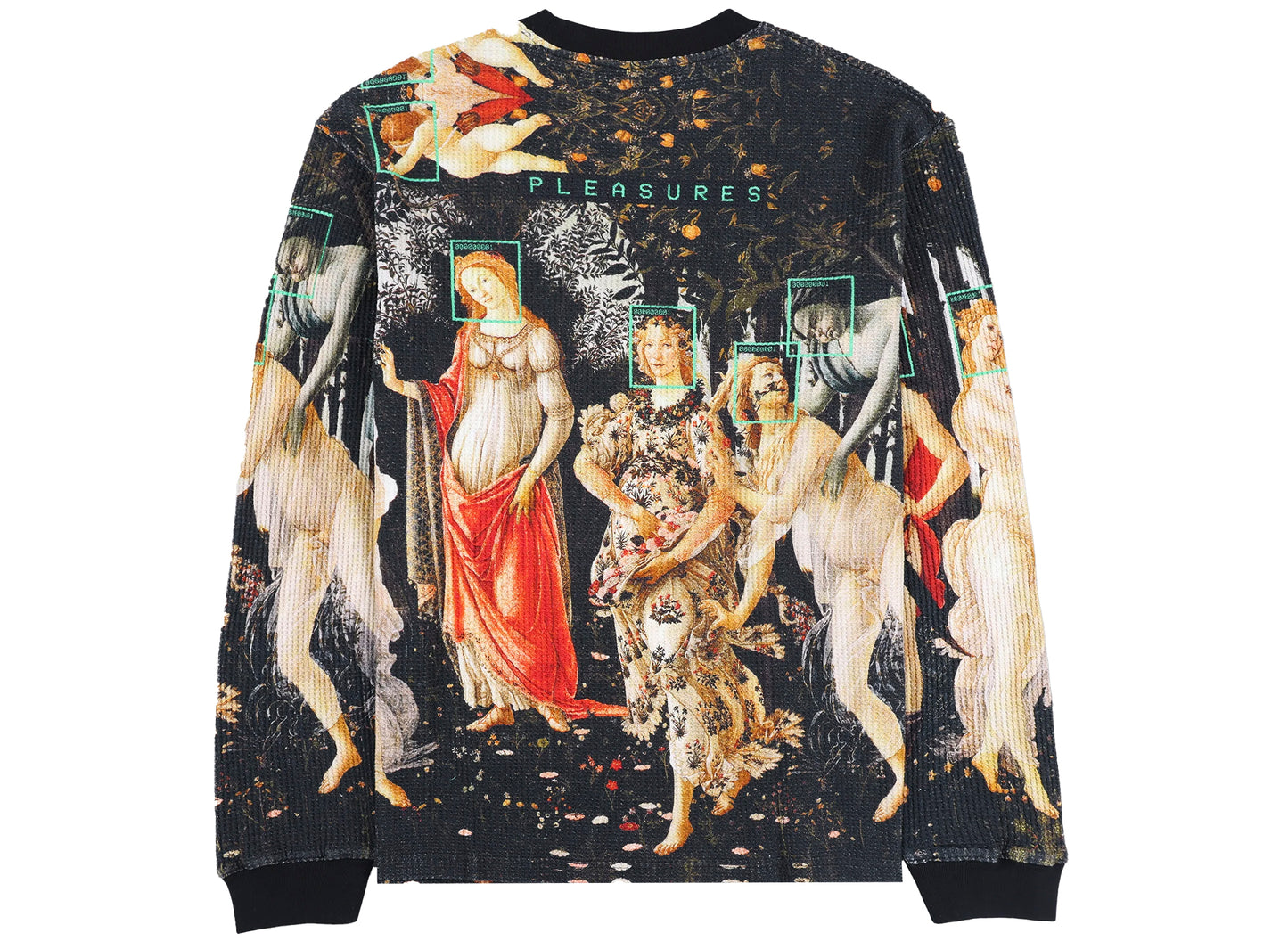 Camiseta térmica de manga larga Pleasures Facial