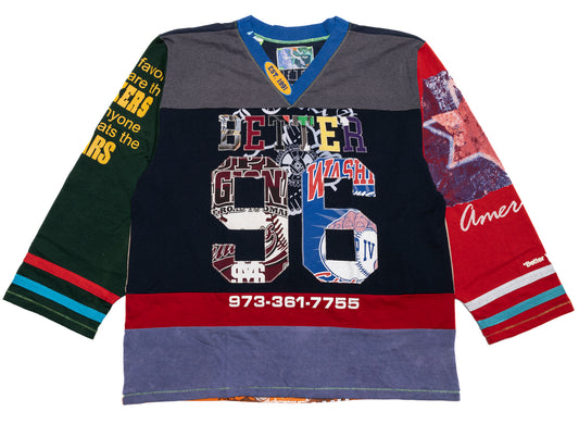 Better With Age Madonna Reconstructed Hockey Jersey in Multi