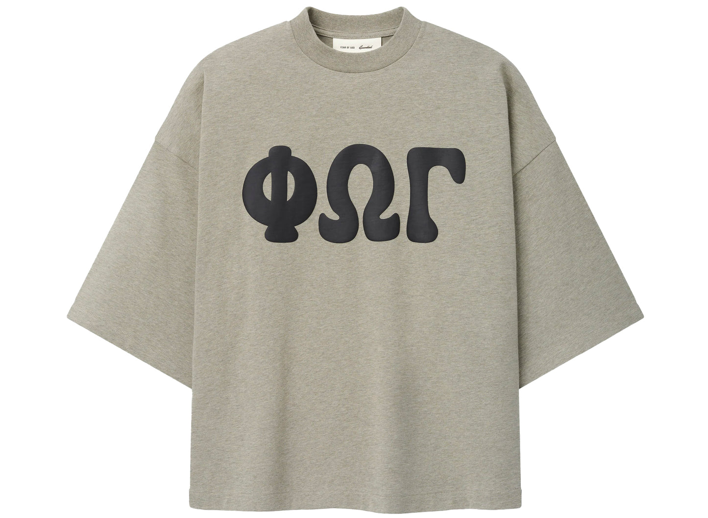 Fear of God Essentials Merch Tee in Seal Heather