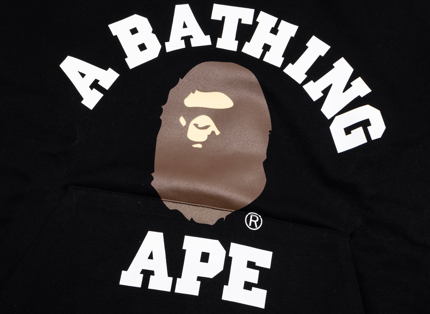 A Bathing Ape College Puffy Relaxed Fit Kapuzenpullover