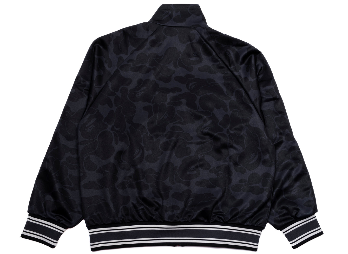 Chaqueta de chándal A Bathing Ape Solid Camo Bathing Ape Logo de corte relajado en negro