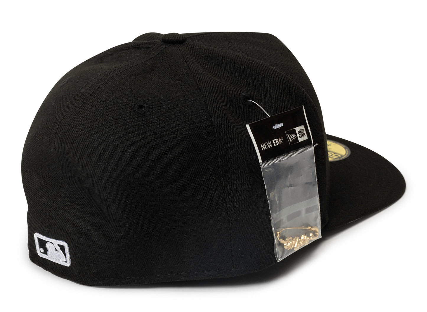New Era Script Safety Pin New York Mets Fitted Hat v2