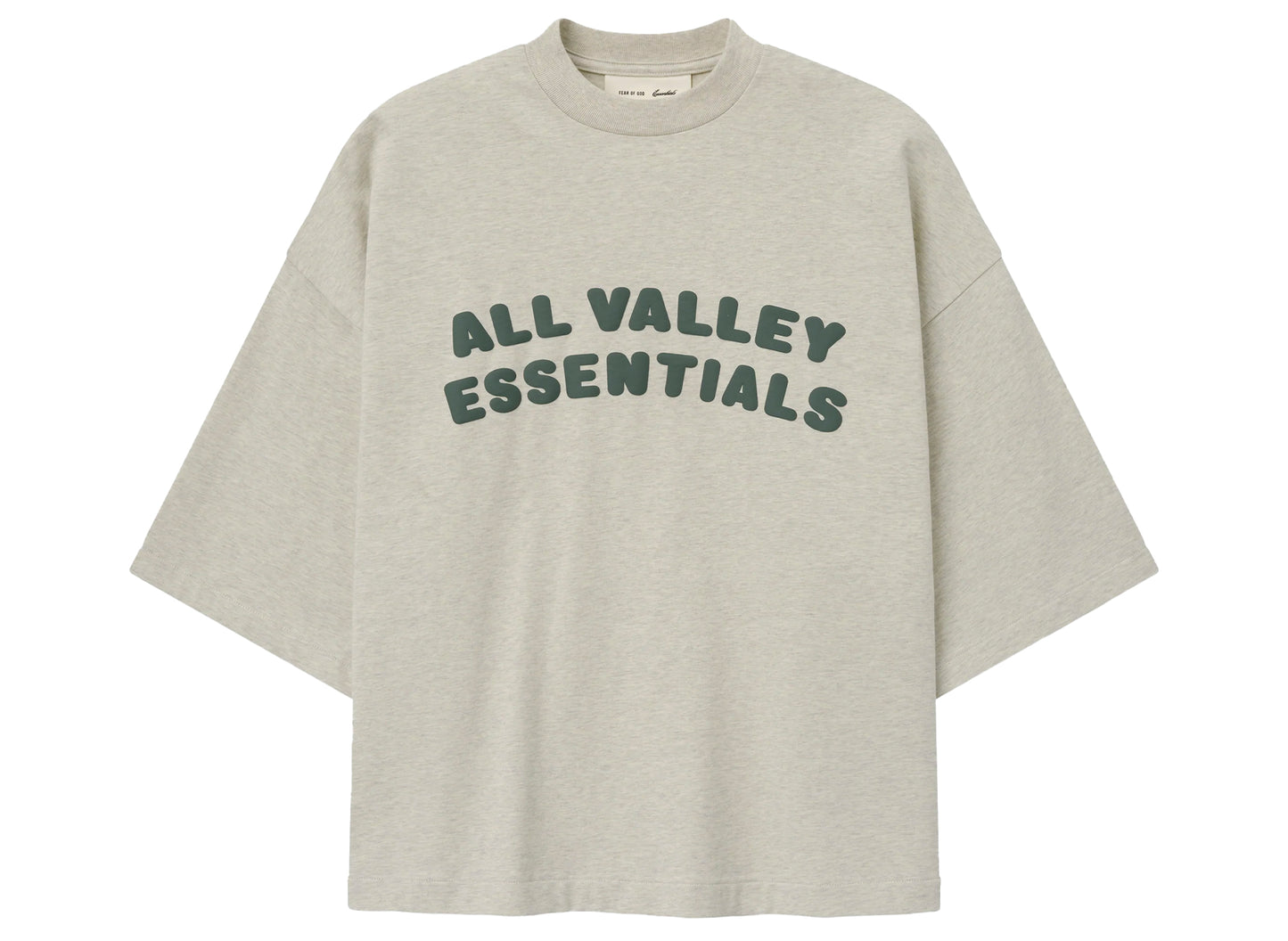 Fear of God Essentials Merch Tee in Vanilla Heather