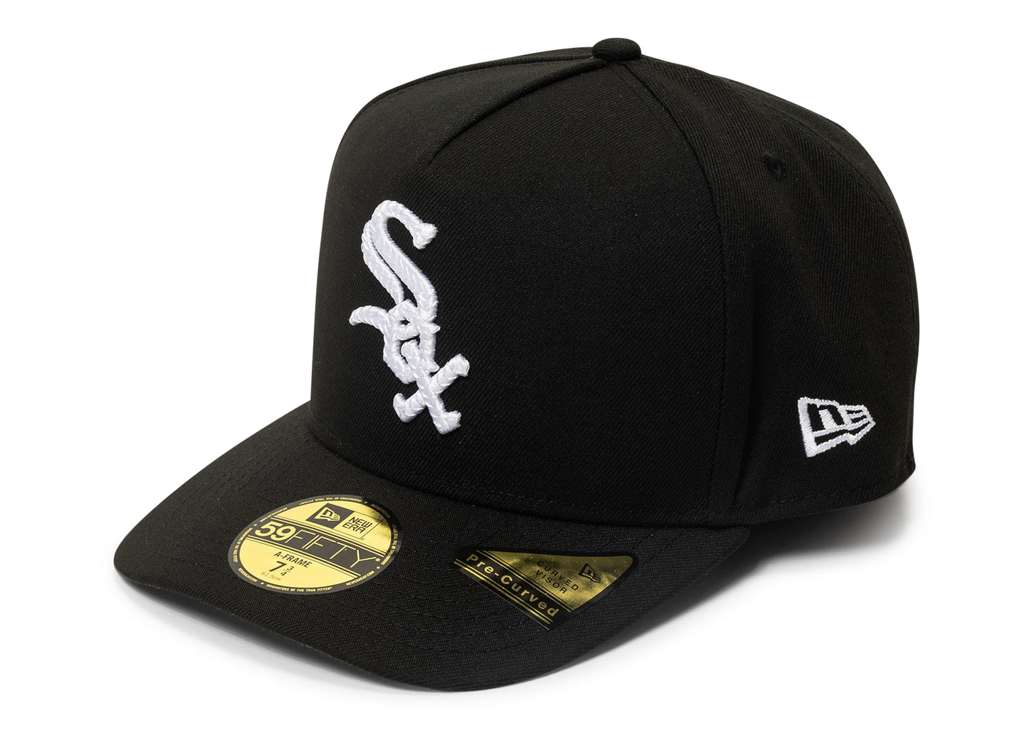 New Era Script Safety Pin Chicago White Socks Fitted Cap v2