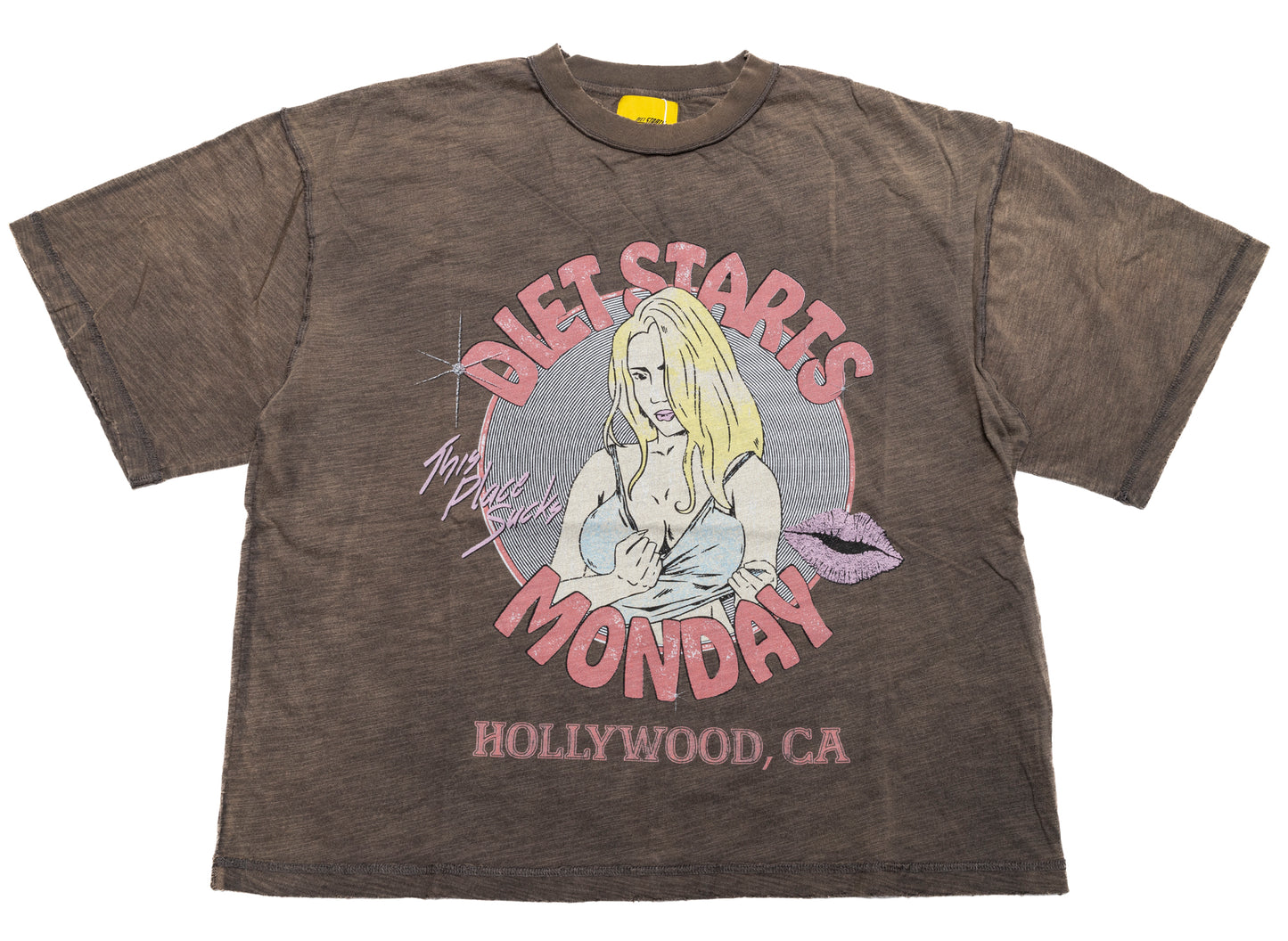 Diet Starts Monday Hollywood Tee in Vintage Black