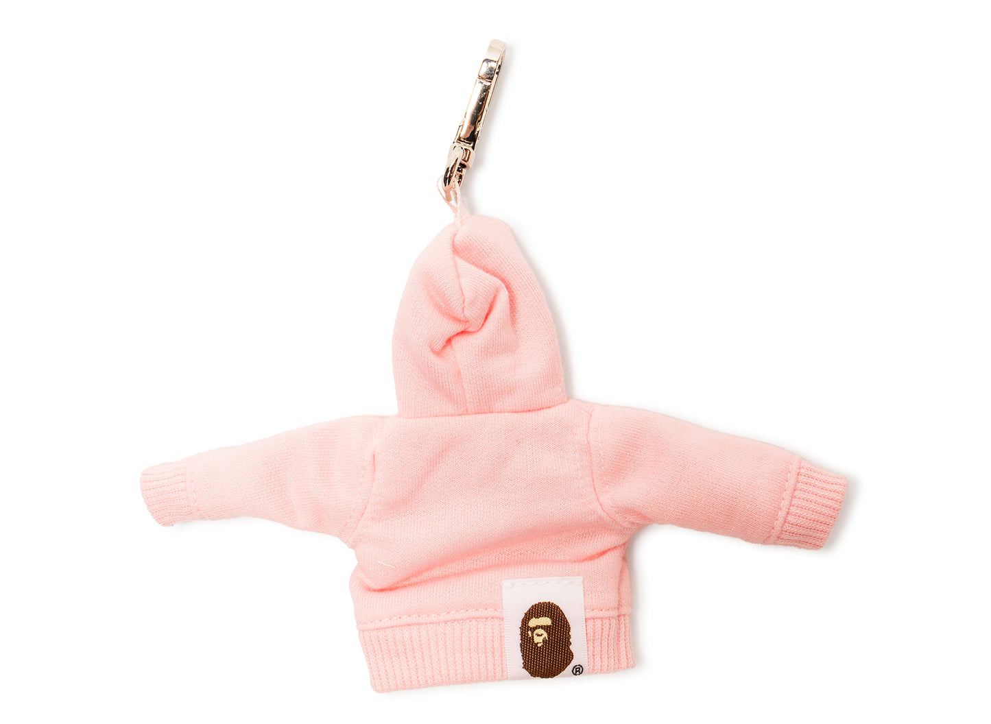 A Bathing Ape College Pullover Hoodie Key Chain in Pink