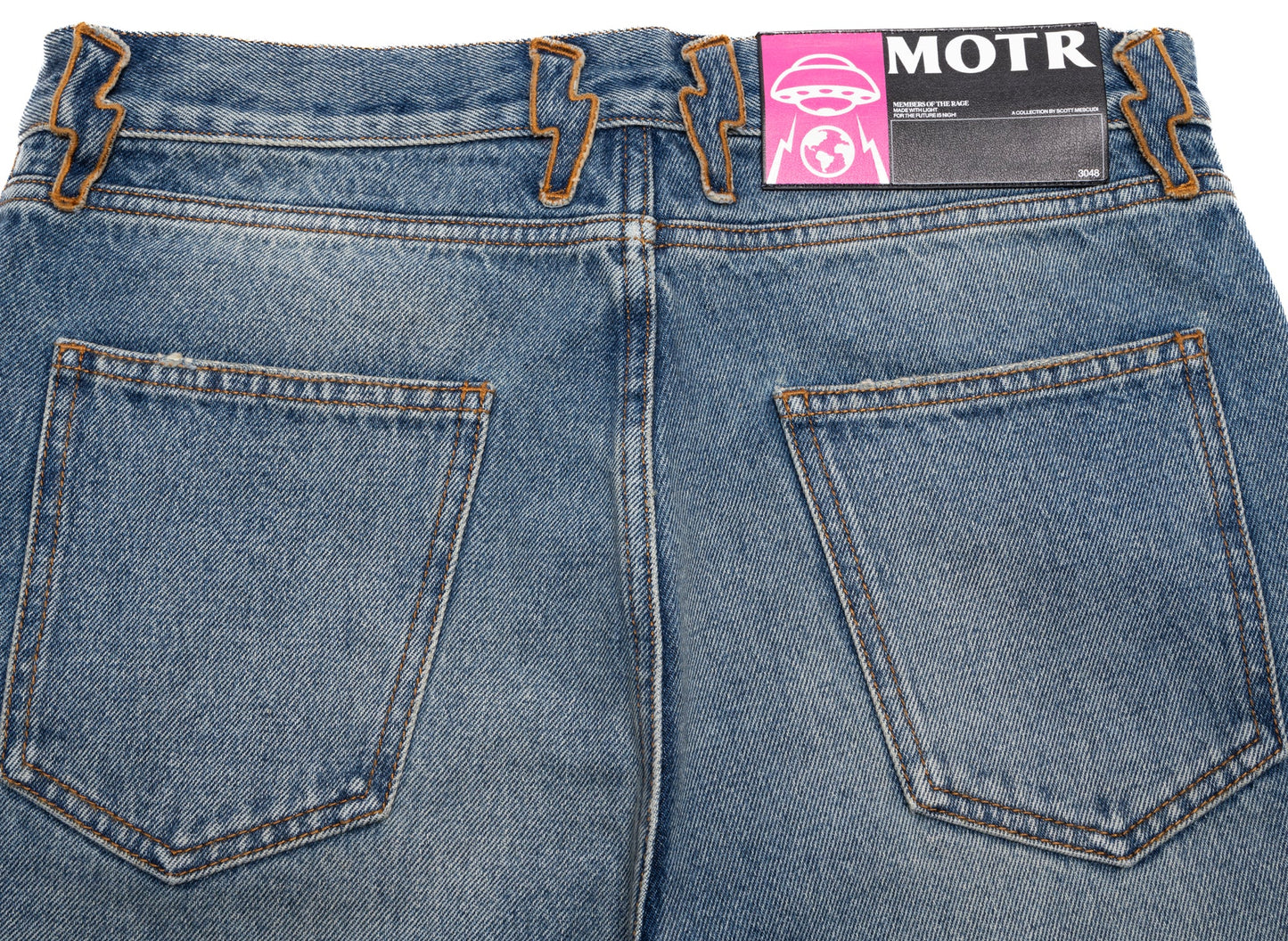 Members of the Rage Denim Distressed Flare Jeans
