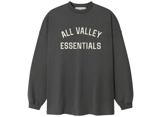 Fear of God Essentials Merch Long Sleeve Tee in Iron Grey, men's t-shirt