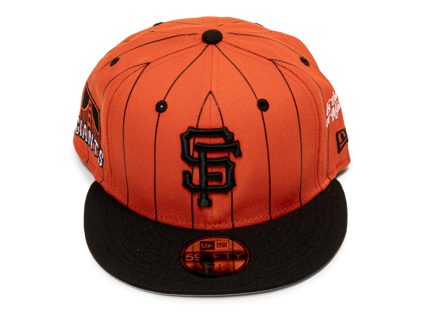 Gorra ajustada de los San Francisco Giants New Era Diet Start Monday 5950 Pinstripe