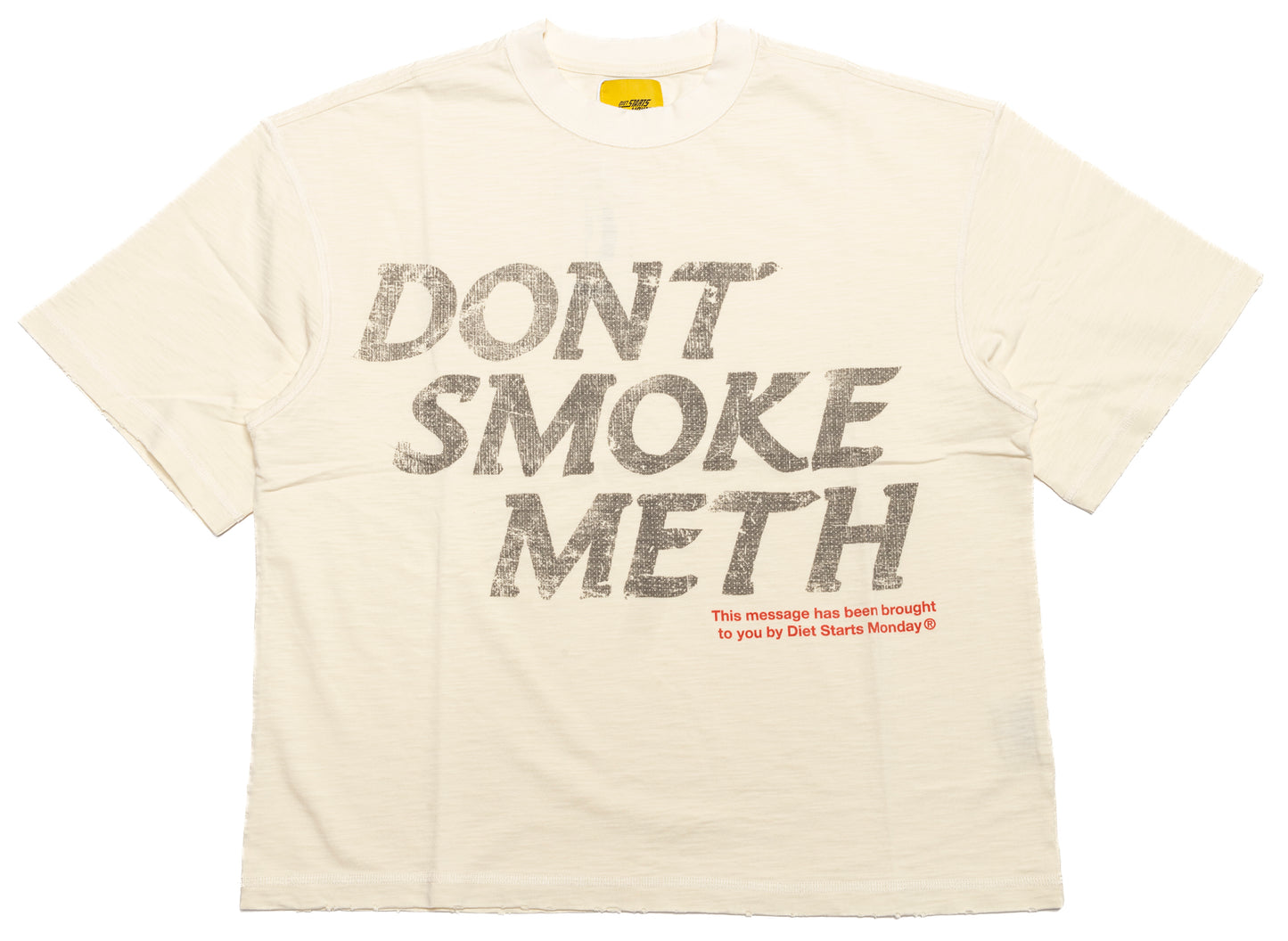 Diet Starts Monday Meth Tee in Antique White