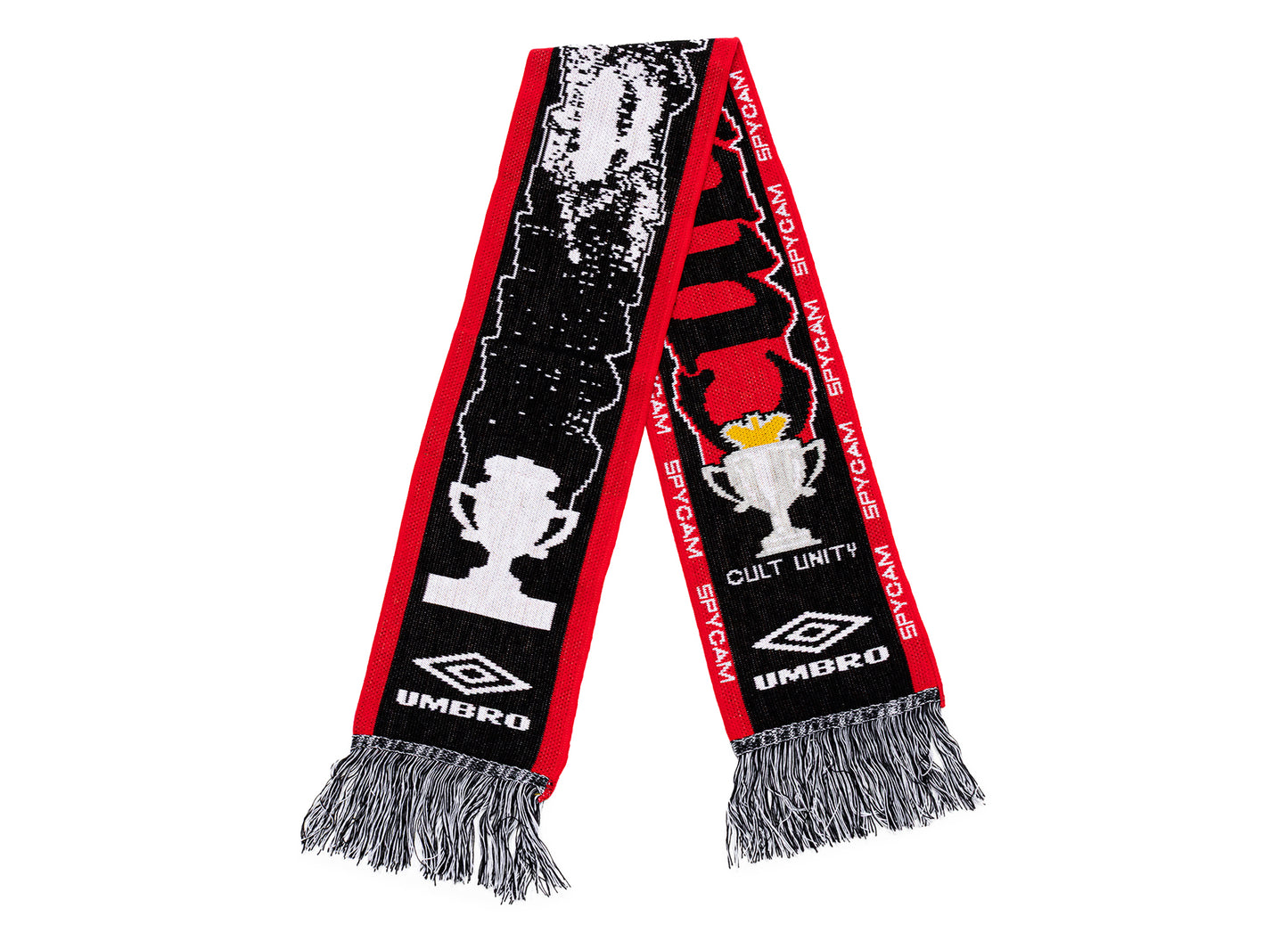 Umbro Cult Unity Schal in Schwarz / Rot