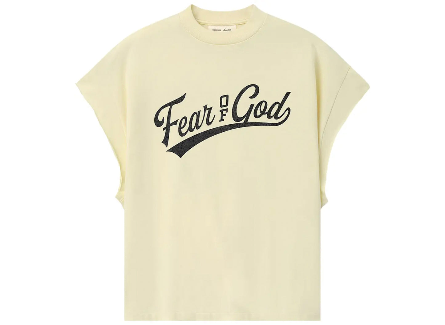 Fear of God Essentials Cut Off 90's Shirt in Chalk