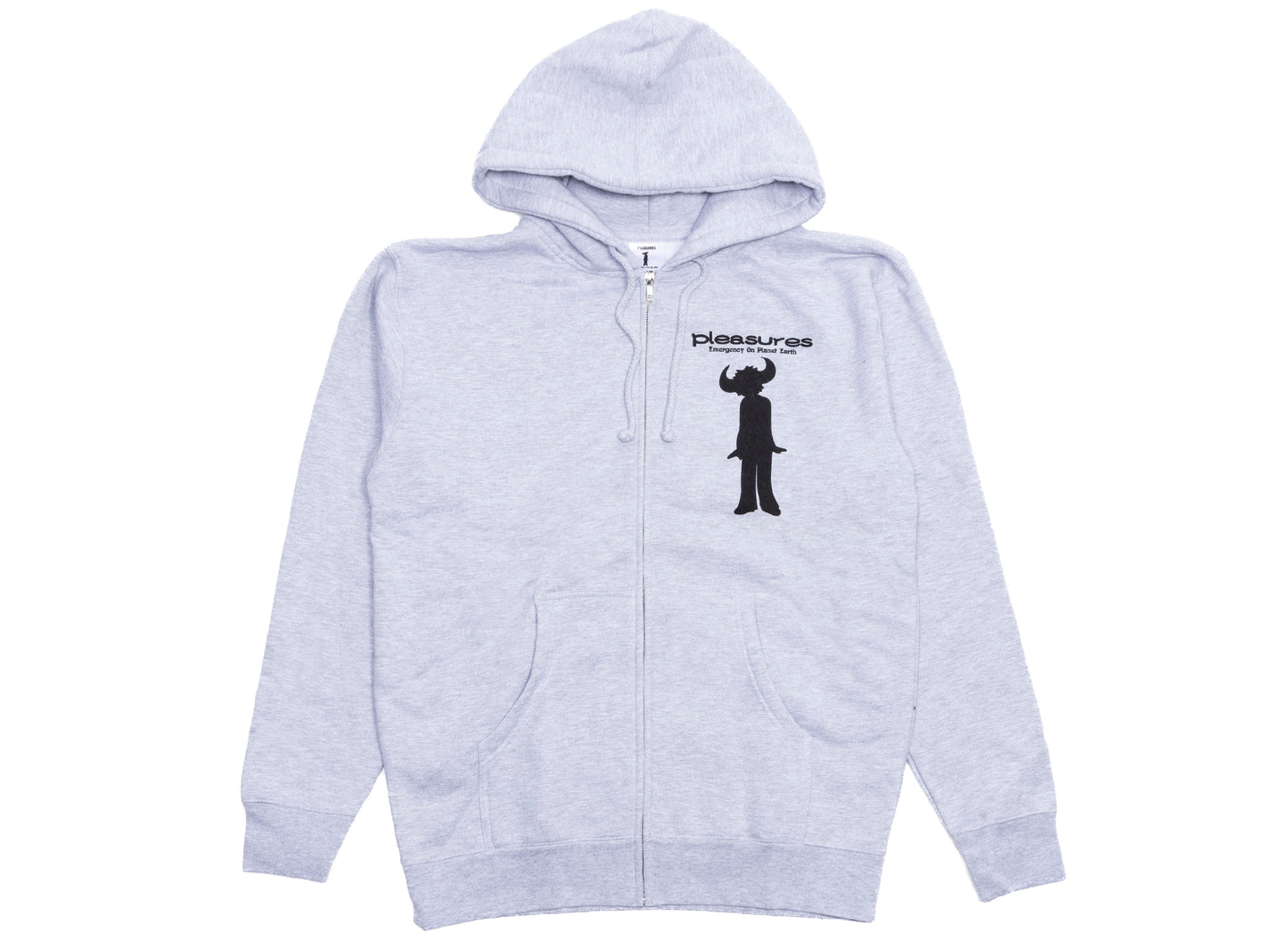 Sudadera con capucha y cremallera Pleasures Jamiroquai High Times en gris jaspeado