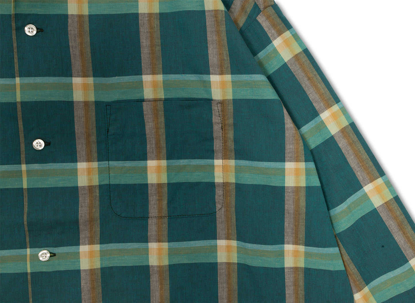 Camisa a cuadros San Miguel en verde