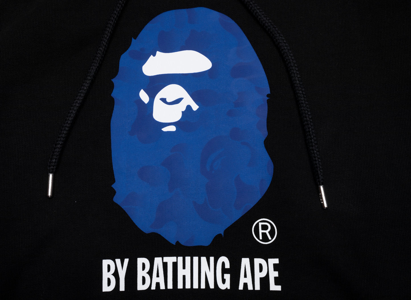 A Bathing Ape Ink Camo by Bathing Ape Pullover Hoodie in Black