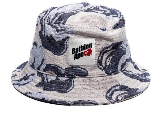 A Bathing Ape BAPE Art Camo Fischerhut in Blau