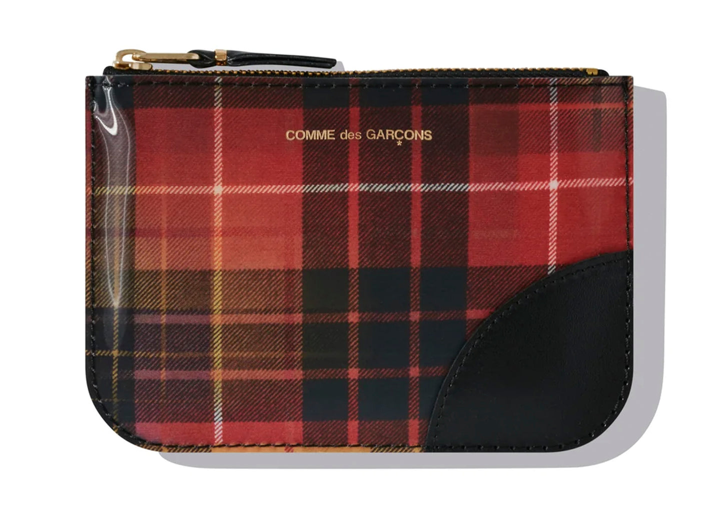 Cartera Lenticular Tartán Comme des Garçons SA8100 'Rojo/Amarillo'