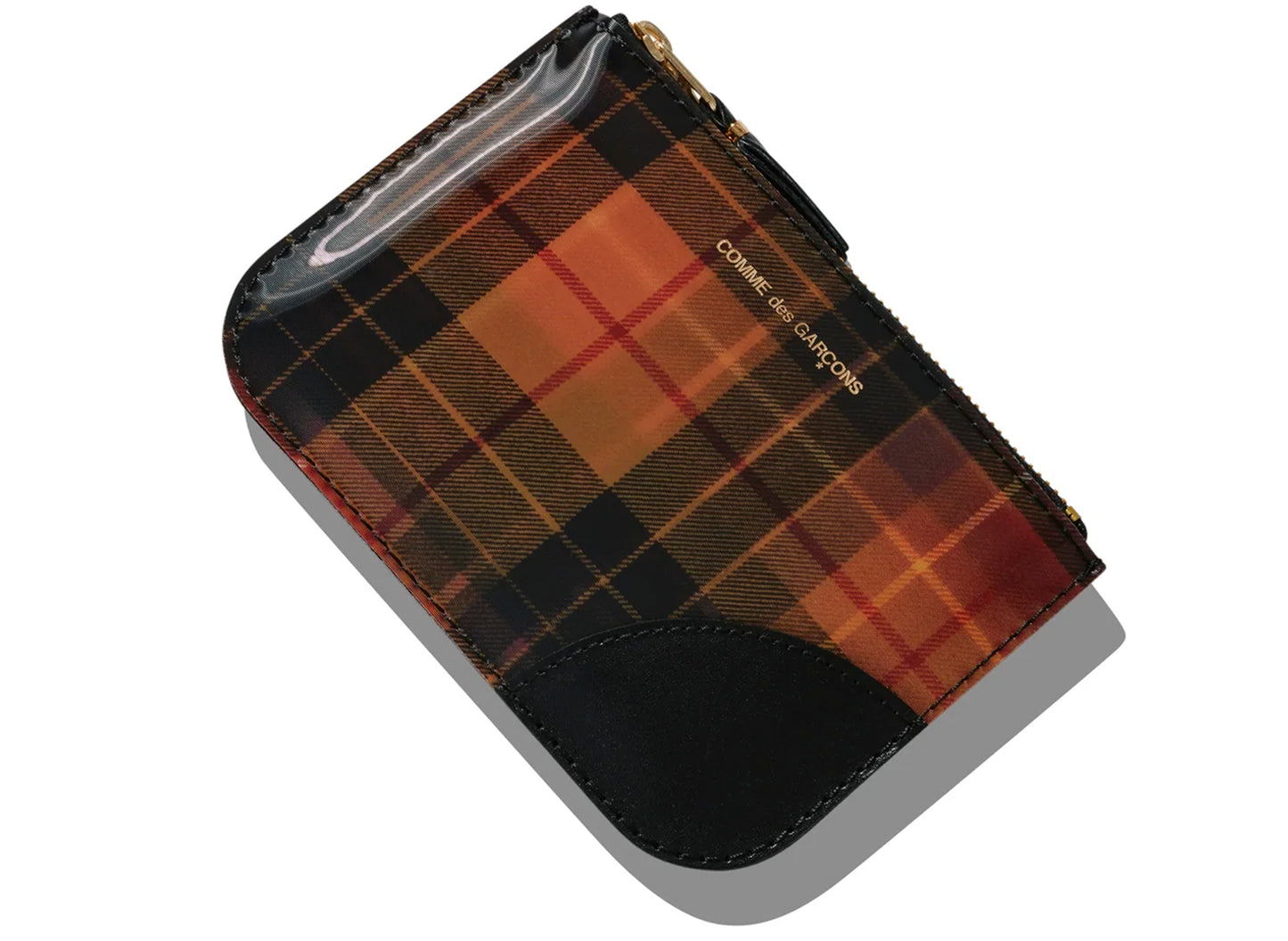 Cartera Lenticular Tartán Comme des Garçons SA8100 'Rojo/Amarillo'