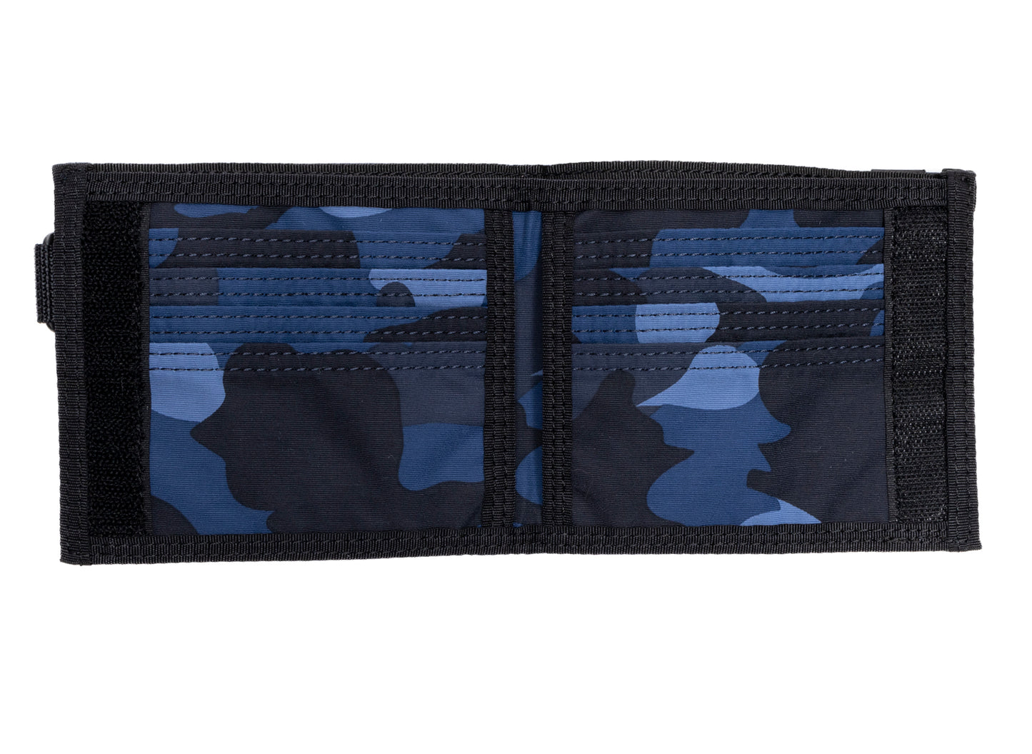 A Bathing Ape Porter Color Camo Geldbörse in Navy