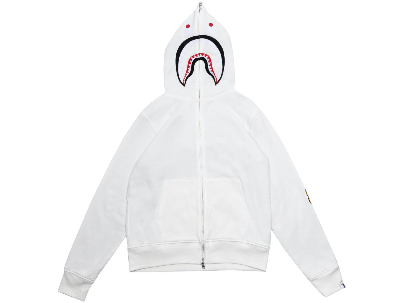 A Bathing Ape 2nd Shark Full Zip Hoodie in Weiß
