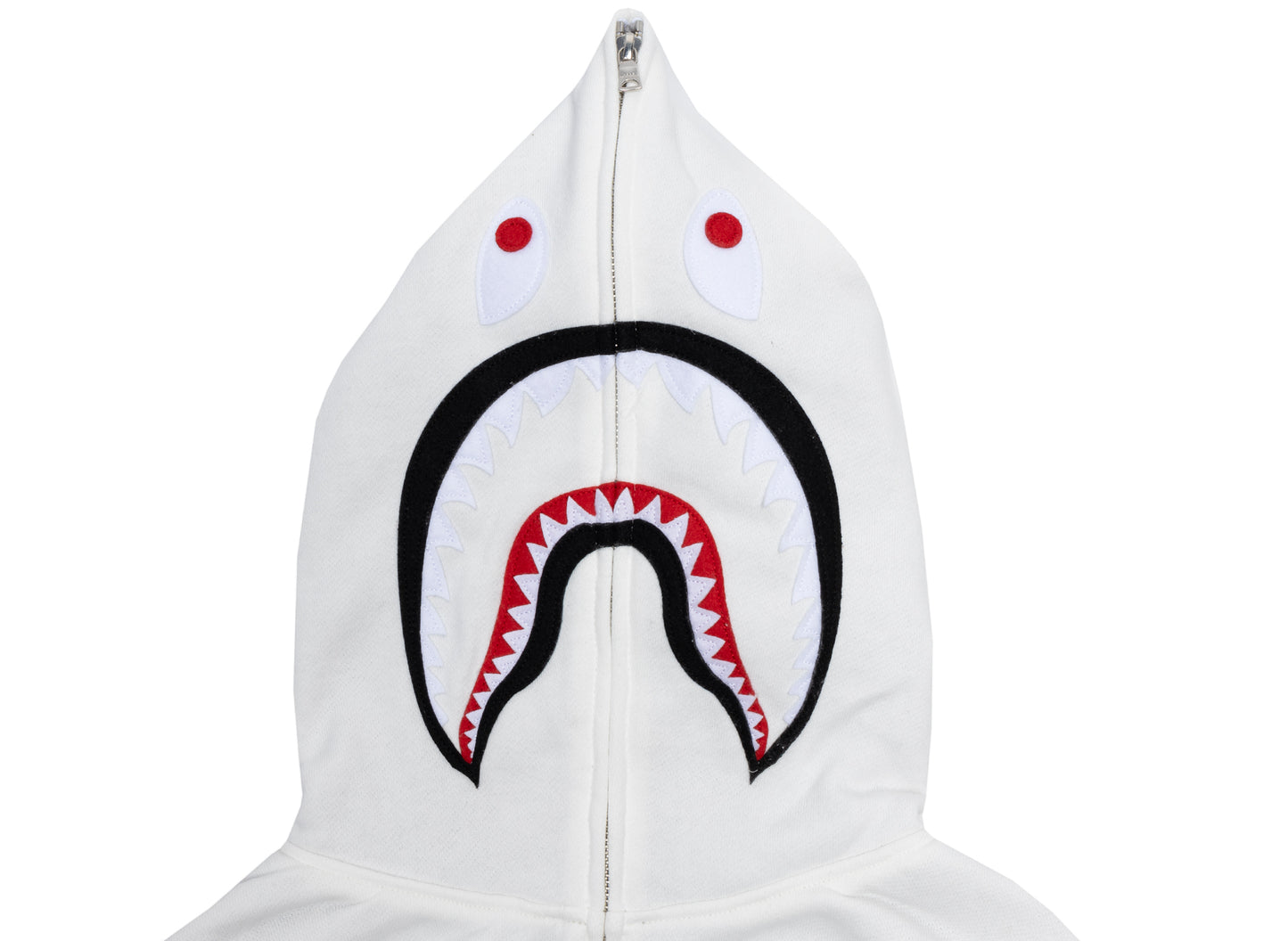 A Bathing Ape 2nd Shark Full Zip Hoodie in Weiß