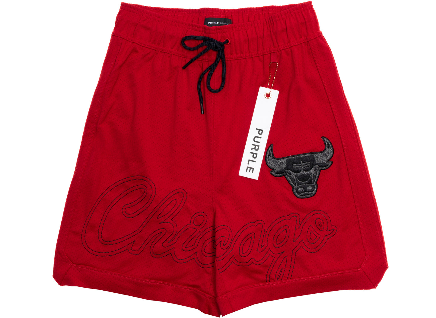 Pantalones cortos de malla Purple Brand Chicago Bulls