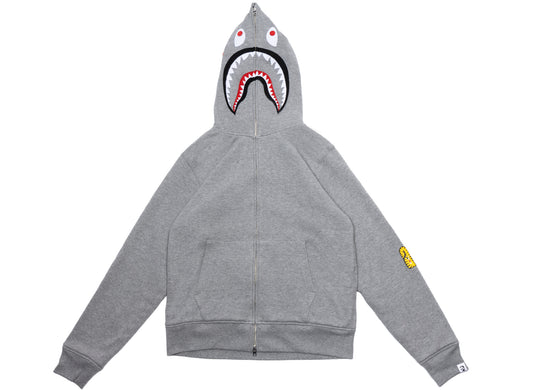 Sudadera con capucha A Bathing Ape 2nd Shark Full Zip en gris