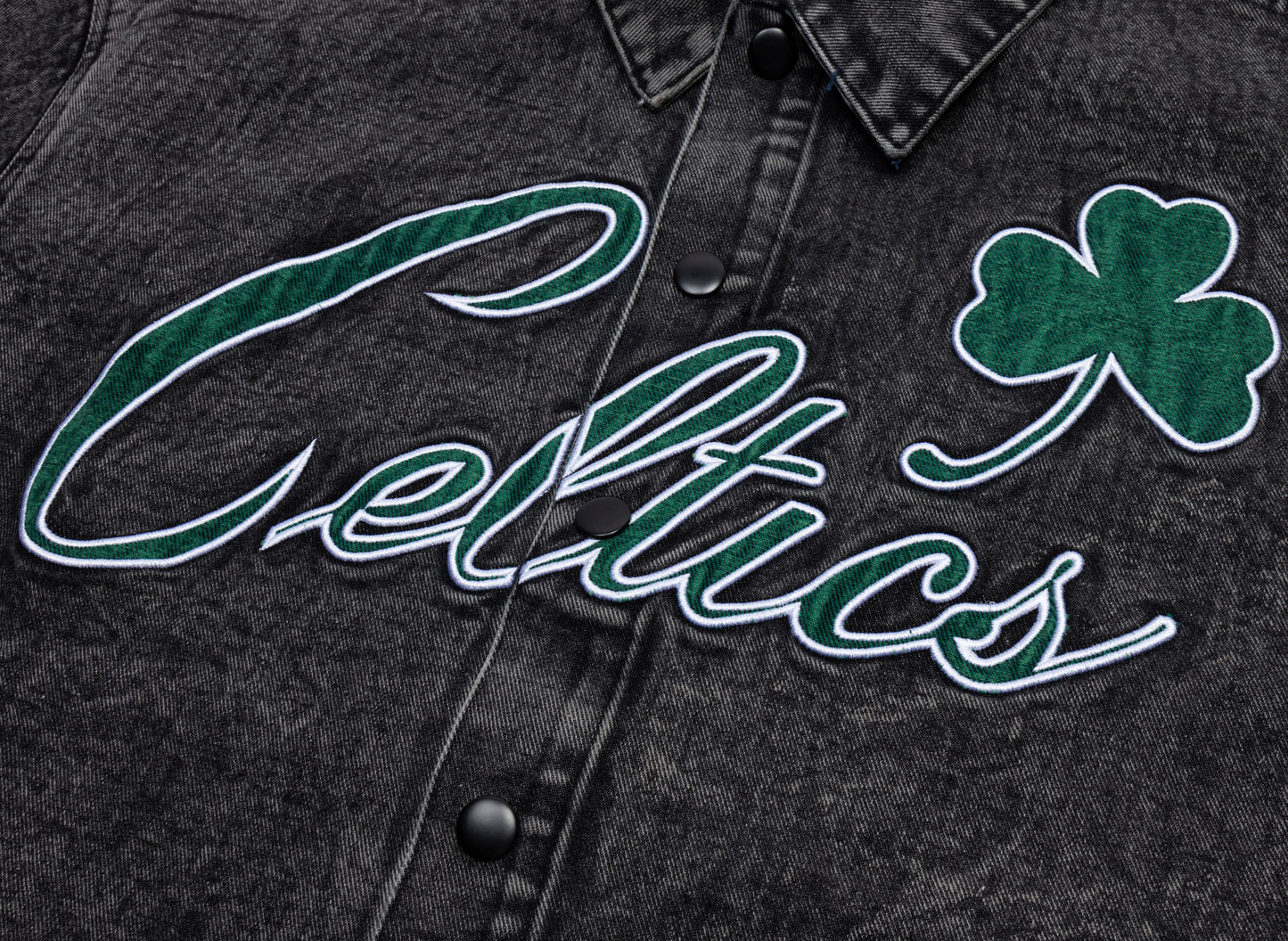 Purple Brand Boston Celtics Snap Shirt