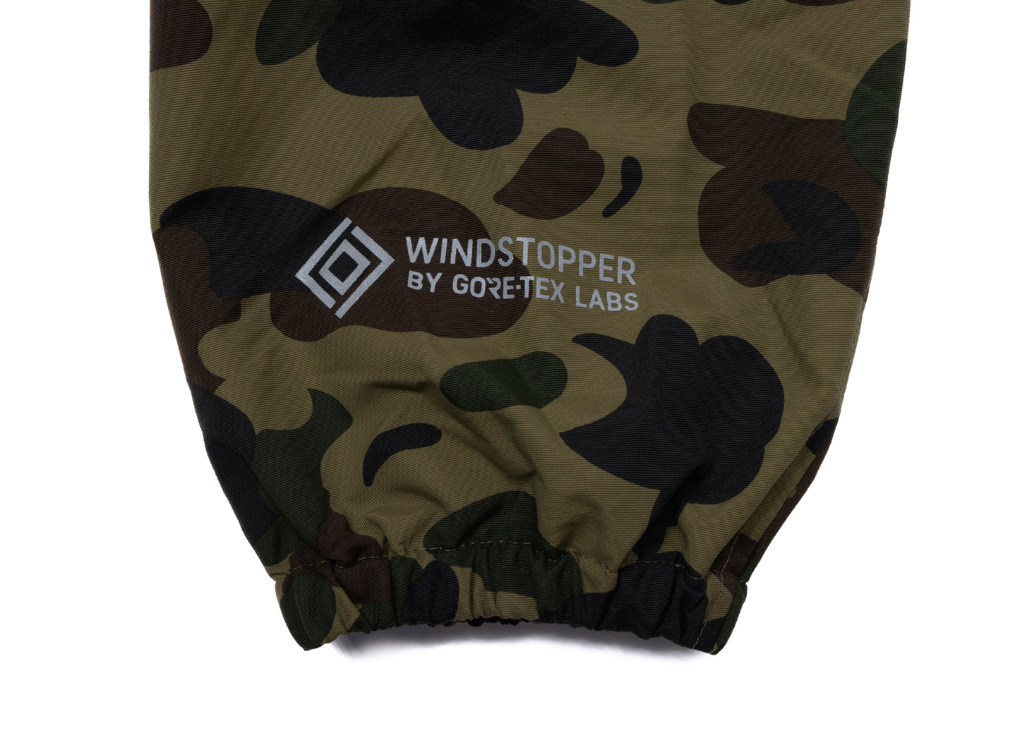 Chaqueta de entrenador relajada A Bathing Ape Gore-Tex Wind Stopper 1st Camo en verde