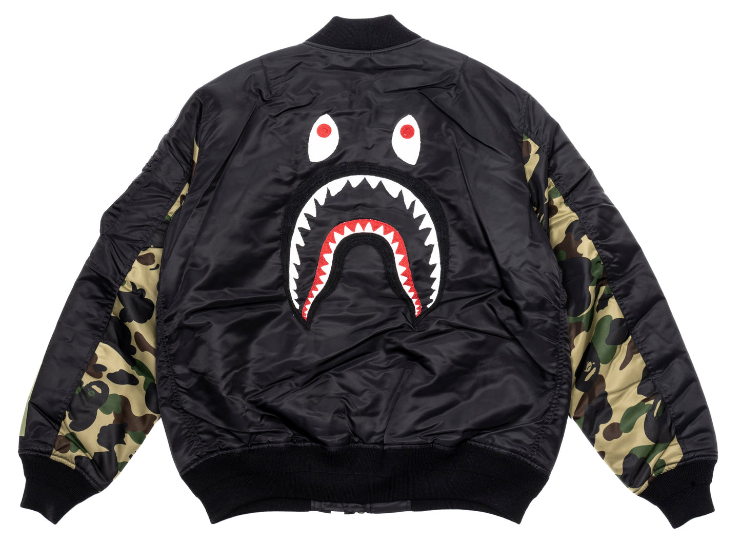 Chaqueta A Bathing Ape Shark MA-1 en negro