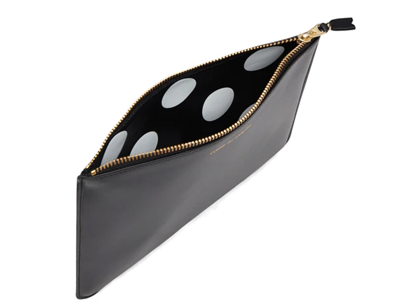 Comme des Garçon Polka Dot Interior Zip Wallet