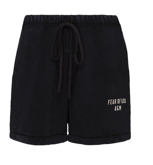 Fear of God Essentials Heavy Fleece Soccer Shorts in Schwarz