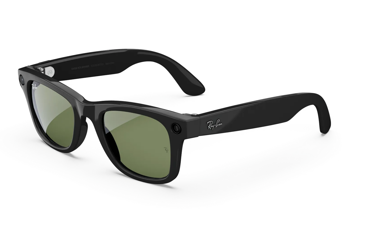 Ray-Ban Meta Wayfarer (Gen 2) Sonnenbrille in Shiny Black mit G15 Green Gläsern