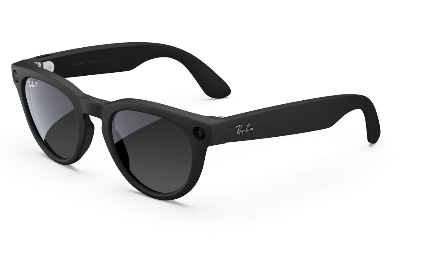 Gafas de sol Ray-Ban Meta Headliner (2.ª gen.) en negro mate con lentes de grafito con degradado polarizado