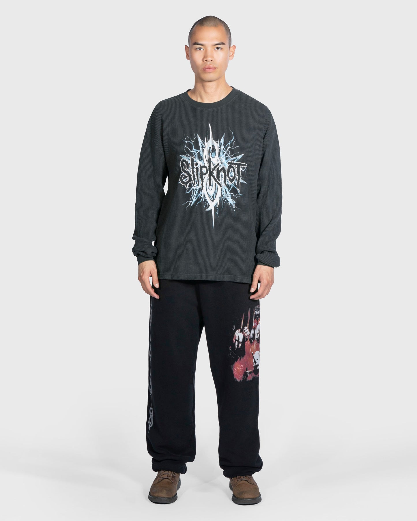 Pleasures x Slipknot Split Thermal Langarmshirt