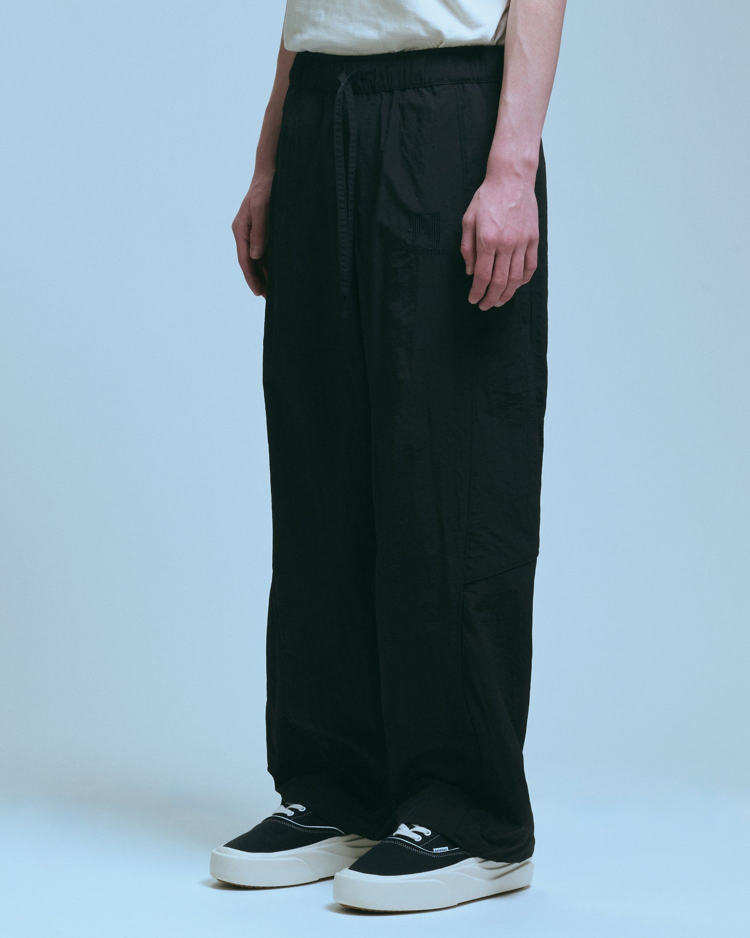Nahmias Tonal Warm Up Pant in Black, men's black warm up pants, view 6