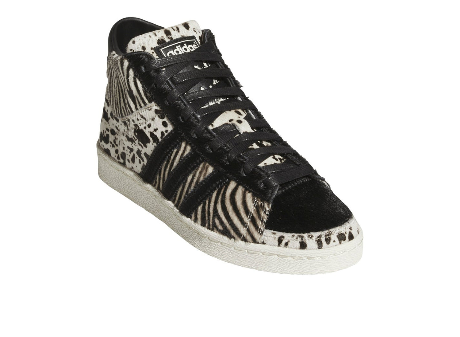 Women's adidas Jabbar Hi KK3913 in Off White, front angle view
