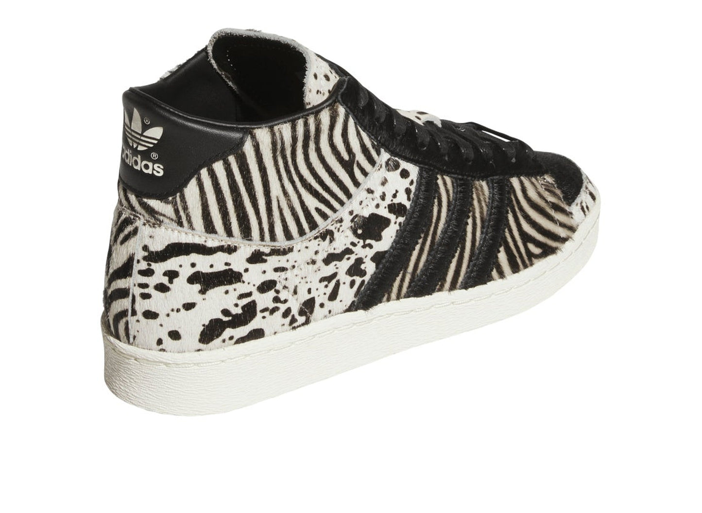 Women's adidas Jabbar Hi KK3913 in Off White, rear angle view