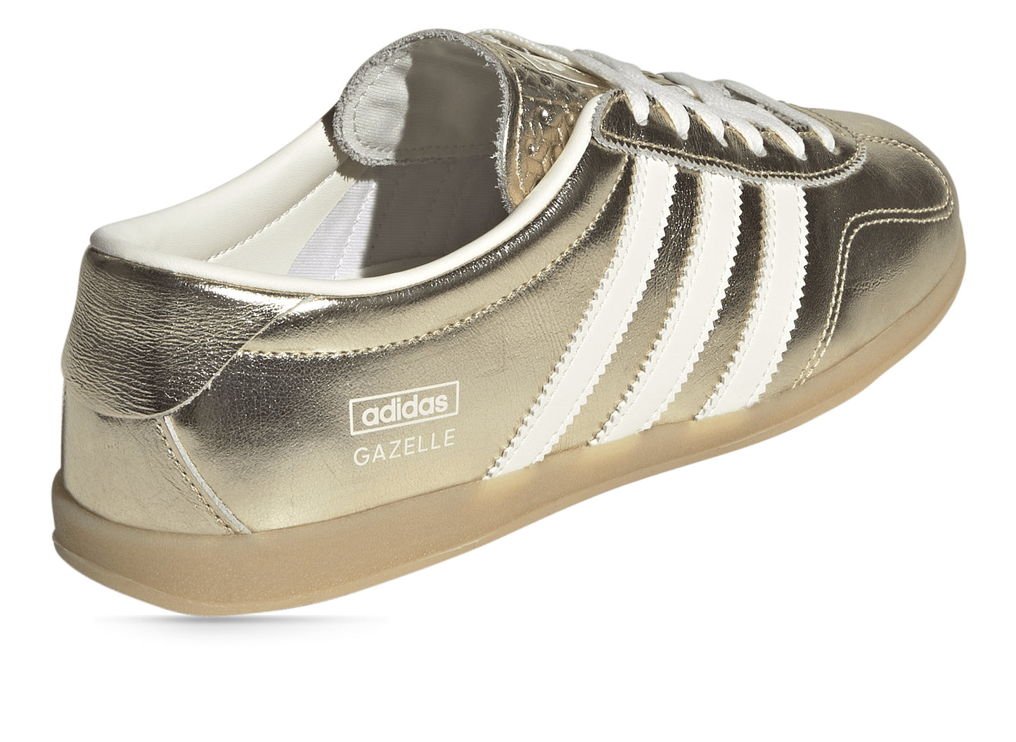 Women's Adidas Gazelle Lo Pro in Gold Metallic / Off White